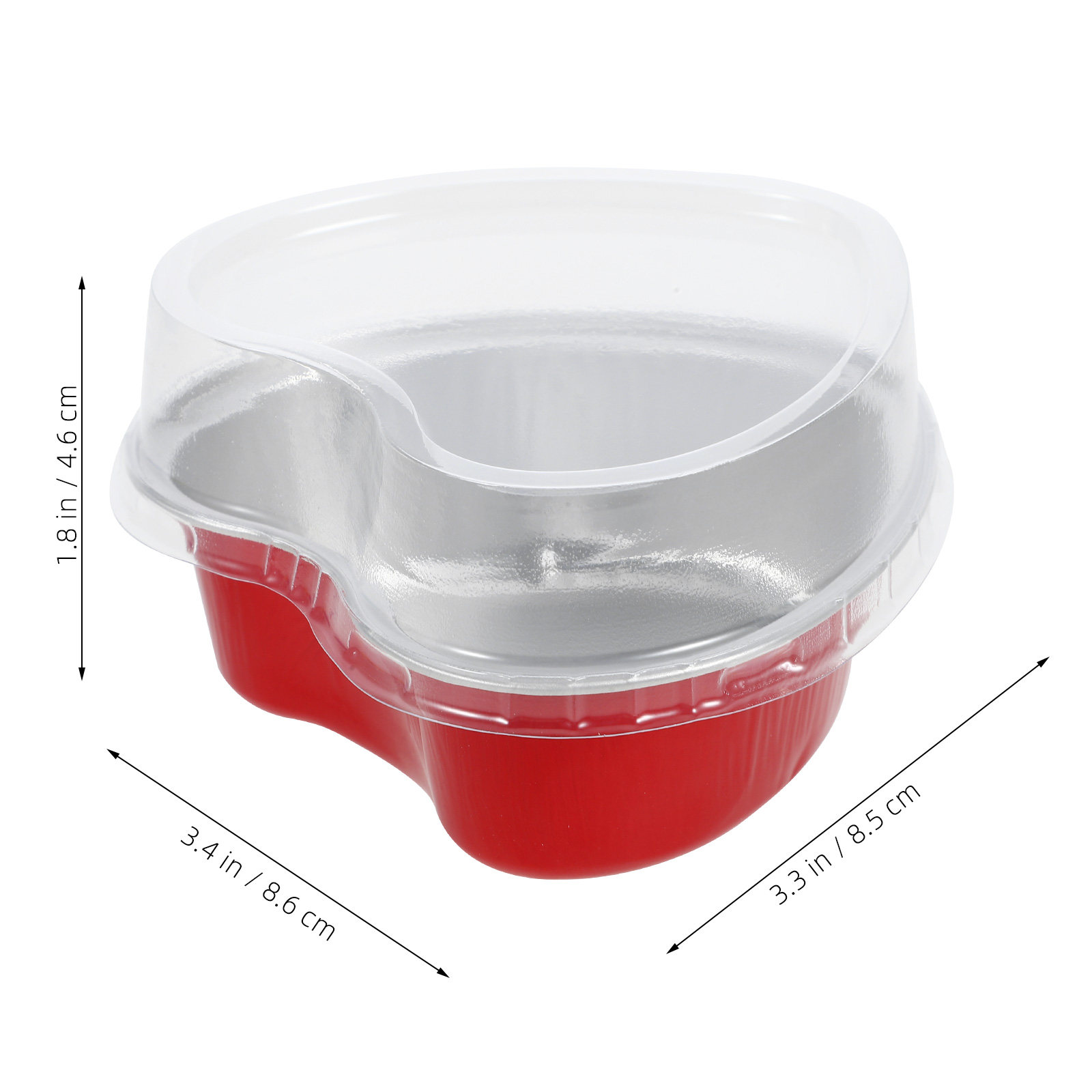 20セットアルミホイルハート型ケーキパンスムーズデザインベー - Kitchen Baking Pan のレビューと価格