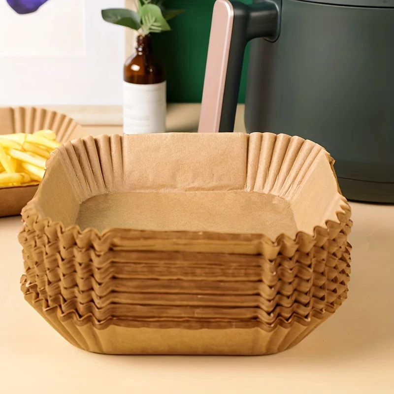 30/50 パックエアフライヤー紙正方形シリコン紙ベーキング - Kitchen Paper For Baking のレビューと価格