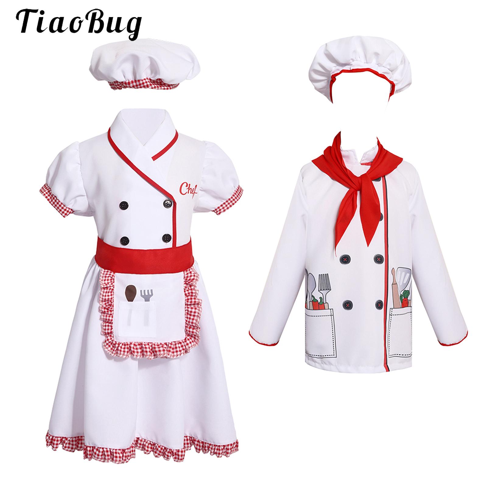 キッズシェフコスチューム男の子女の子用クッキングキッチンエプ - Cooking Chef Xl のレビューと価格