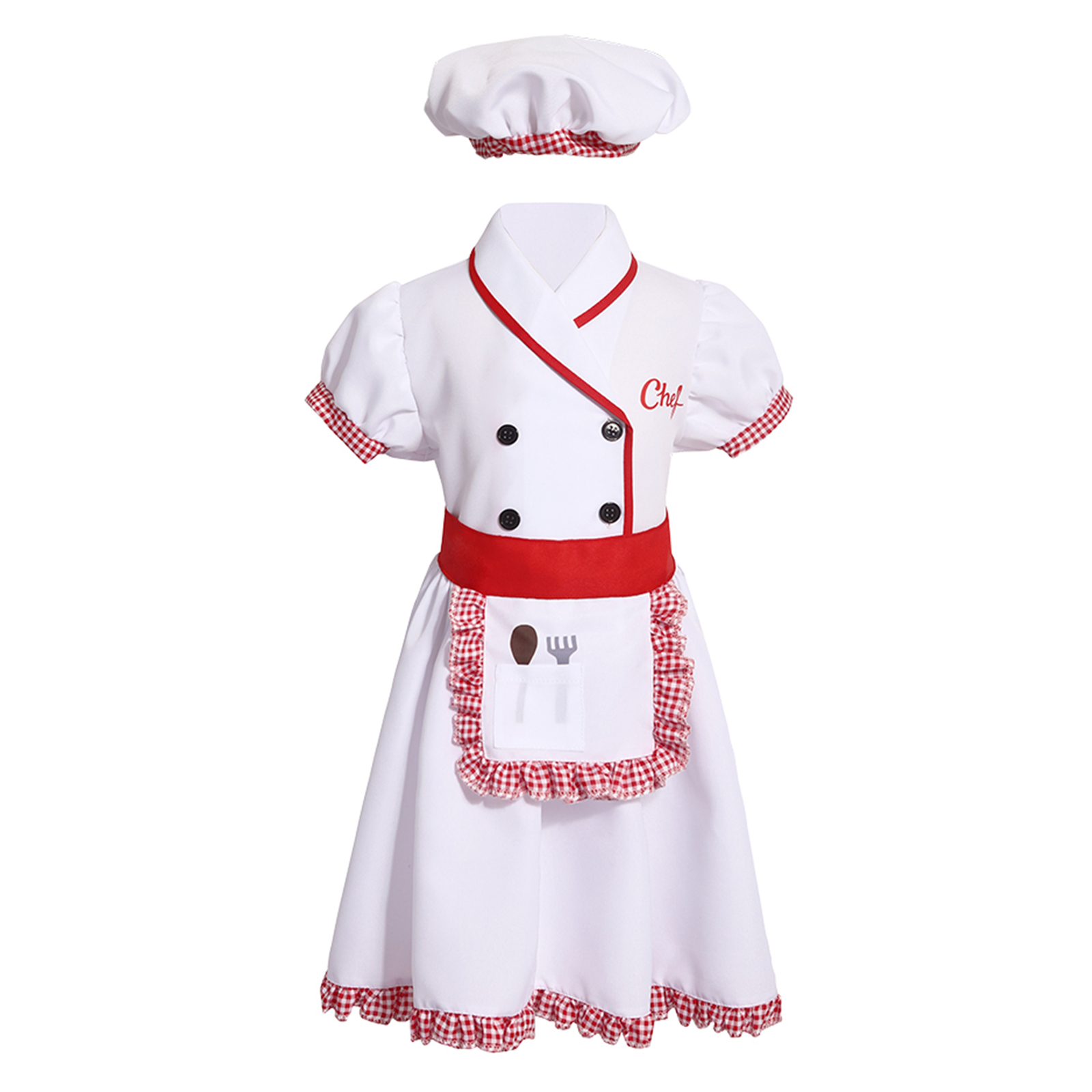 キッズシェフコスチューム男の子女の子用クッキングキッチンエプ - Cooking Chef Xl のレビューと価格