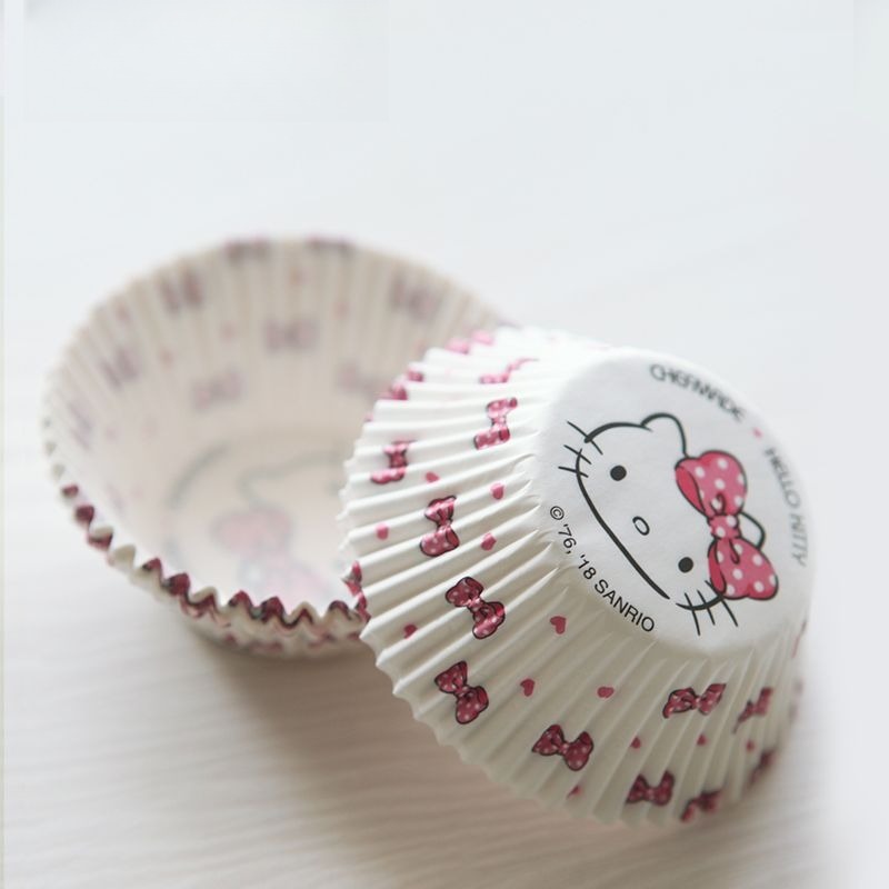 ハローキティプリントカップケーキライナー かわいい漫画柄ベー - Kitchen Paper For Baking のレビューと価格