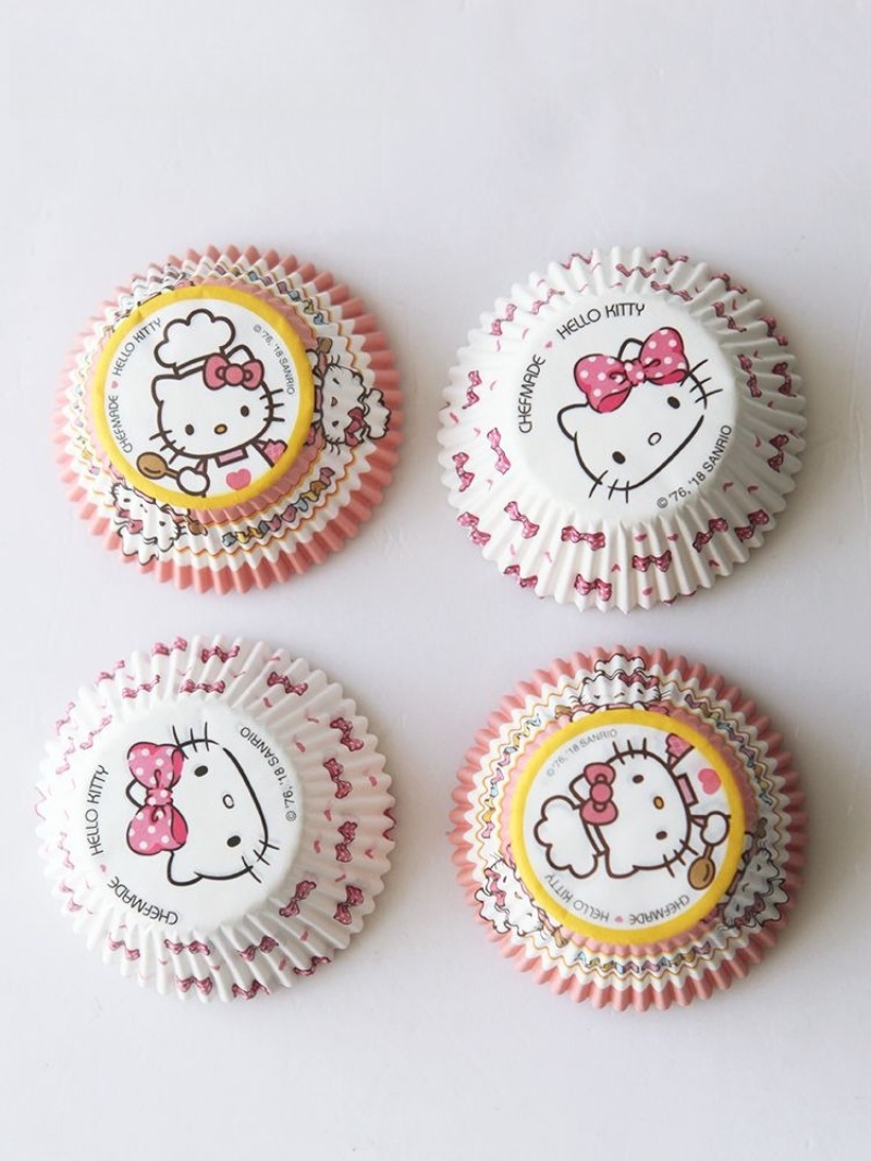 ハローキティプリントカップケーキライナー かわいい漫画柄ベー - Kitchen Paper For Baking のレビューと価格