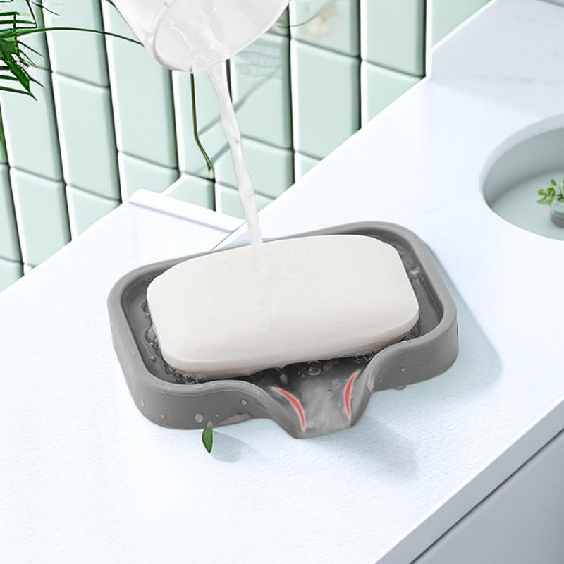 排水口付きシリコン製シンクトレイ、石鹸・スポンジ収納ホルダー - Kitchen Zo のレビューと価格