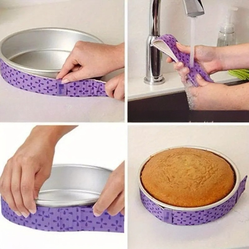 ケーキパン用プロフェッショナルベイクストリップ水分保持プロテ - Kitchen Baking Essentials のレビューと価格